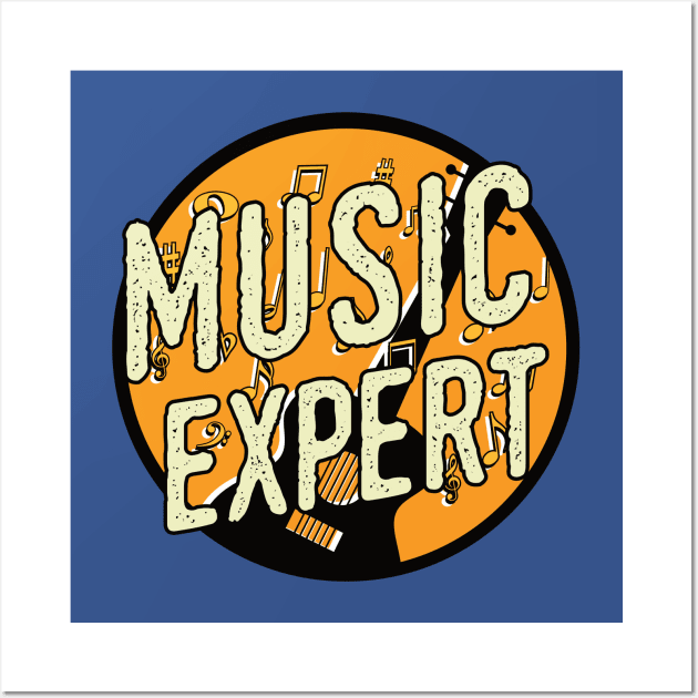 Music Expert guitar musical notes Wall Art by dancedeck